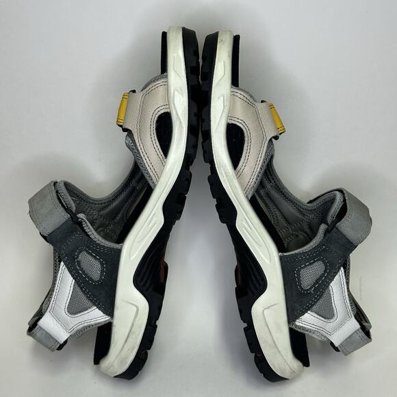 Ecco Offroad Yucatan Mens 11 Sandals Yellow Gray Hiking Sports Comfort Support main image 12